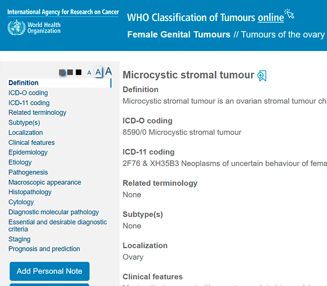 WHO Classification of Tumours Online
